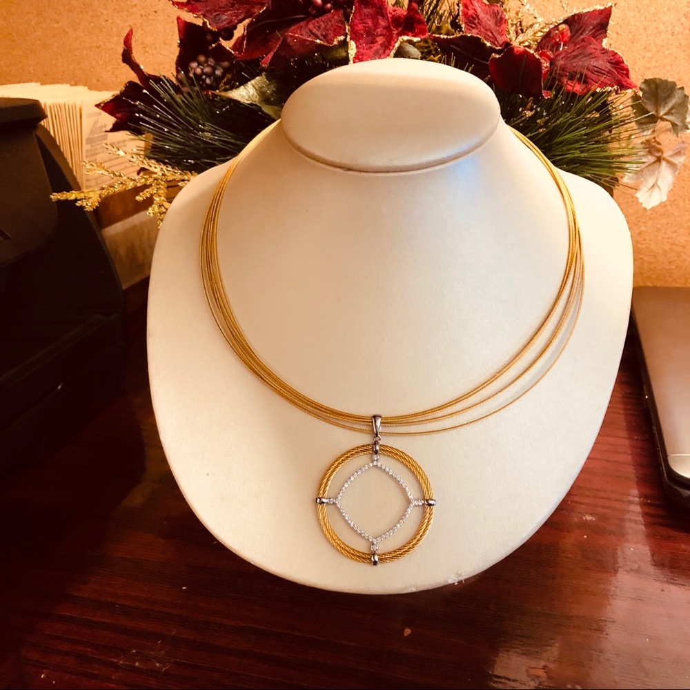 Alor Cable and Diamond Necklace - Picture 2 of 5